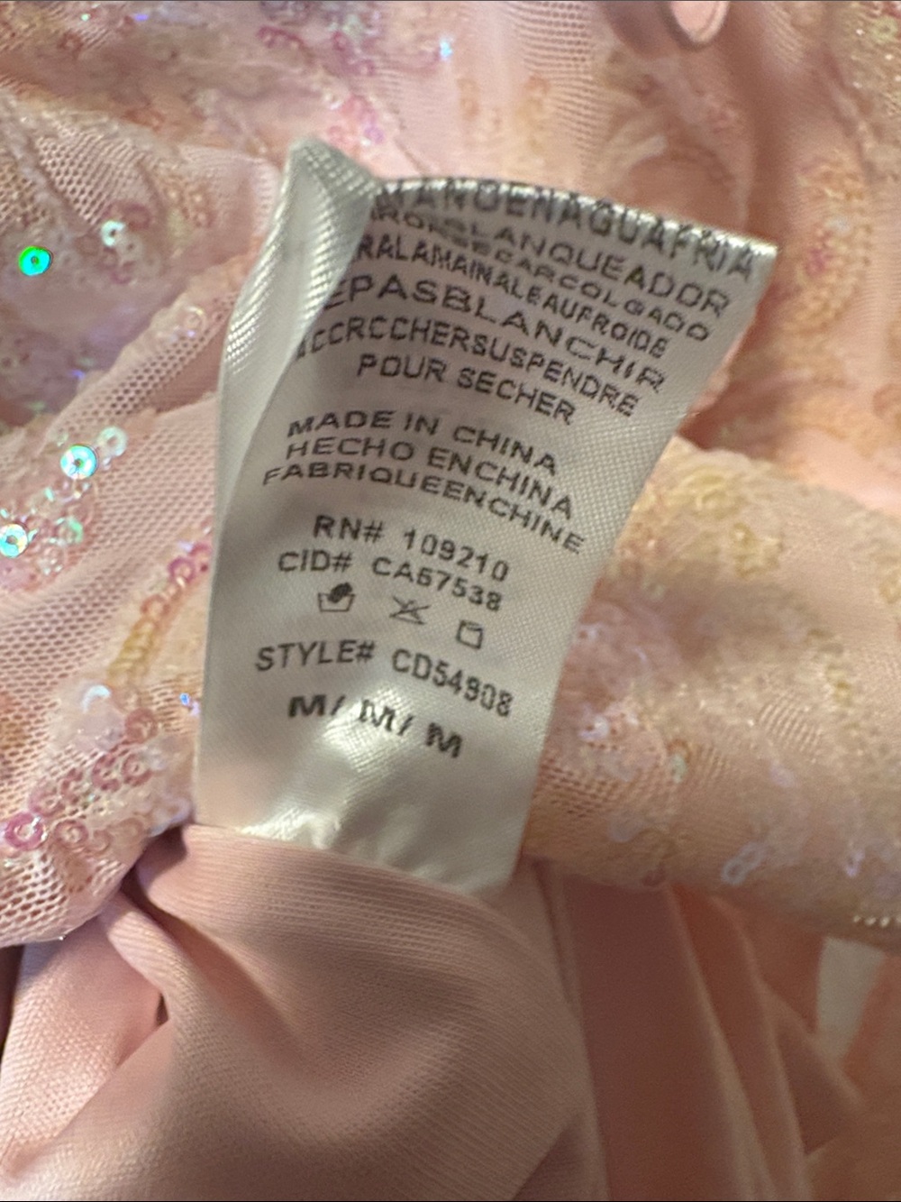 Windsor Blush Pink Sequin Strapless Mini Dress - Picture 5 of 5